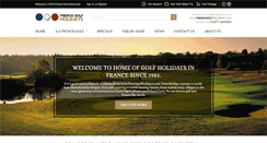 Desktop Screenshot of frenchgolfholidays.com