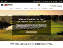 Tablet Screenshot of frenchgolfholidays.com